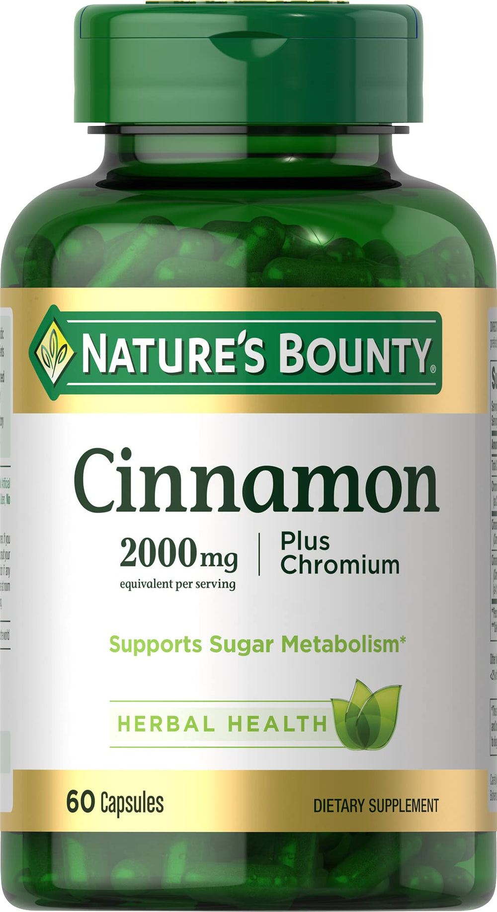 Nature's Bounty caja frontal del producto mostrando beneficios y cantidad