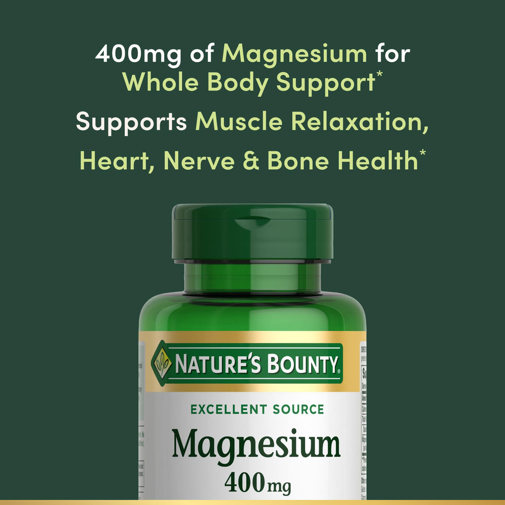 Nature's Bounty cápsula junto a regla para mostrar tamaño cómodo
