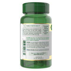 Nature's Bounty lista de ingredientes en etiqueta, sin aditivos artificiales