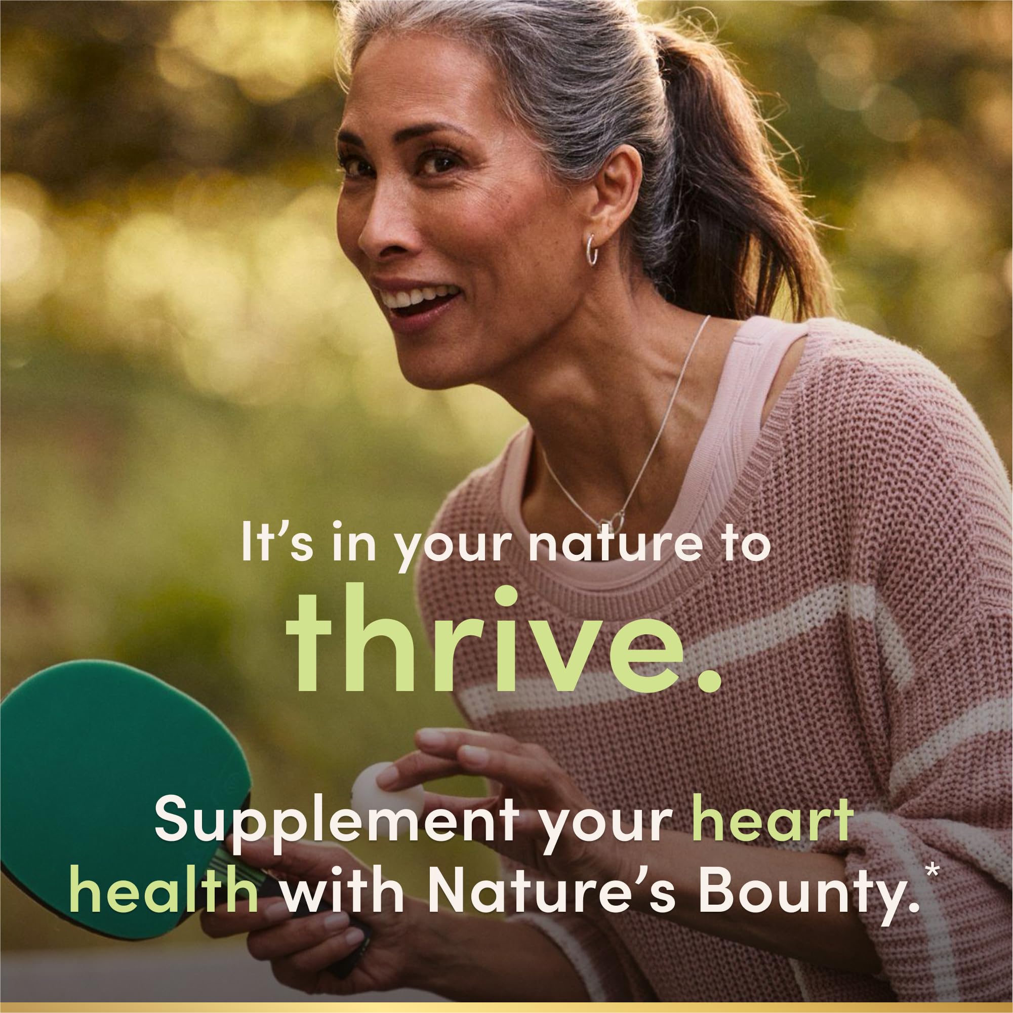 Nature's Bounty etiqueta con información de Q-Sorb y pureza del producto