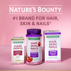 Nature's Bounty frasco sobre mesa con accesorios de cuidado para estilo de vida