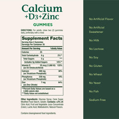 Nature's Bounty etiqueta con información nutricional, claridad en ingredientes y dosis