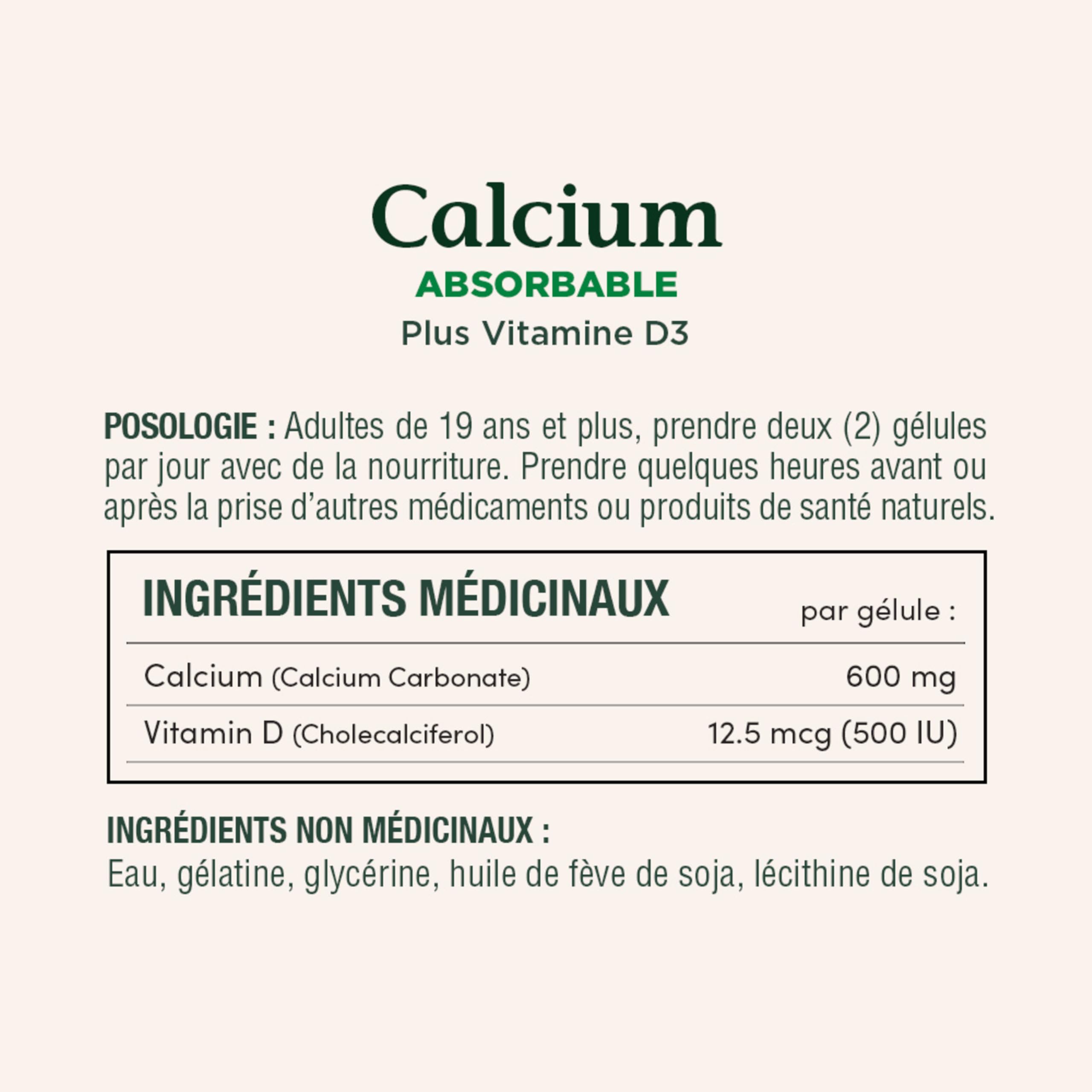 Nature's Bounty etiqueta con información nutricional clara para decisiones informadas