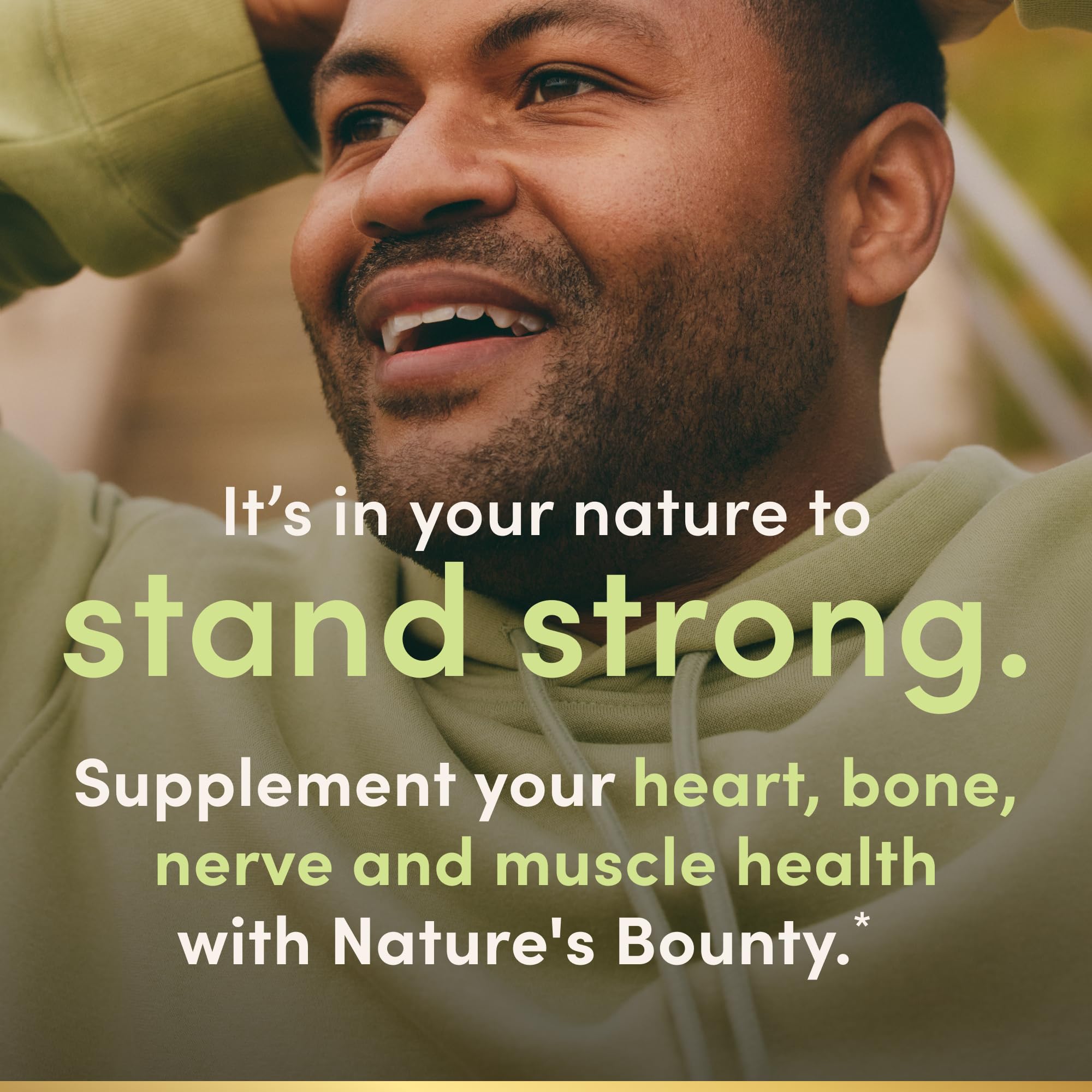 Nature's Bounty etiqueta con información de ingredientes y beneficios