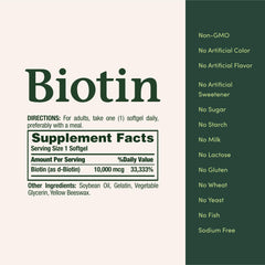 Nature's Bounty etiqueta con ingredientes y beneficios para elegir con confianza