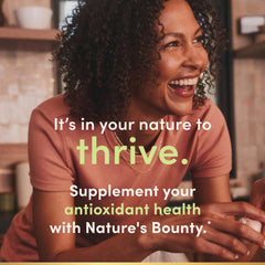 Nature's Bounty etiqueta primer plano indicando 95% curcuminoides