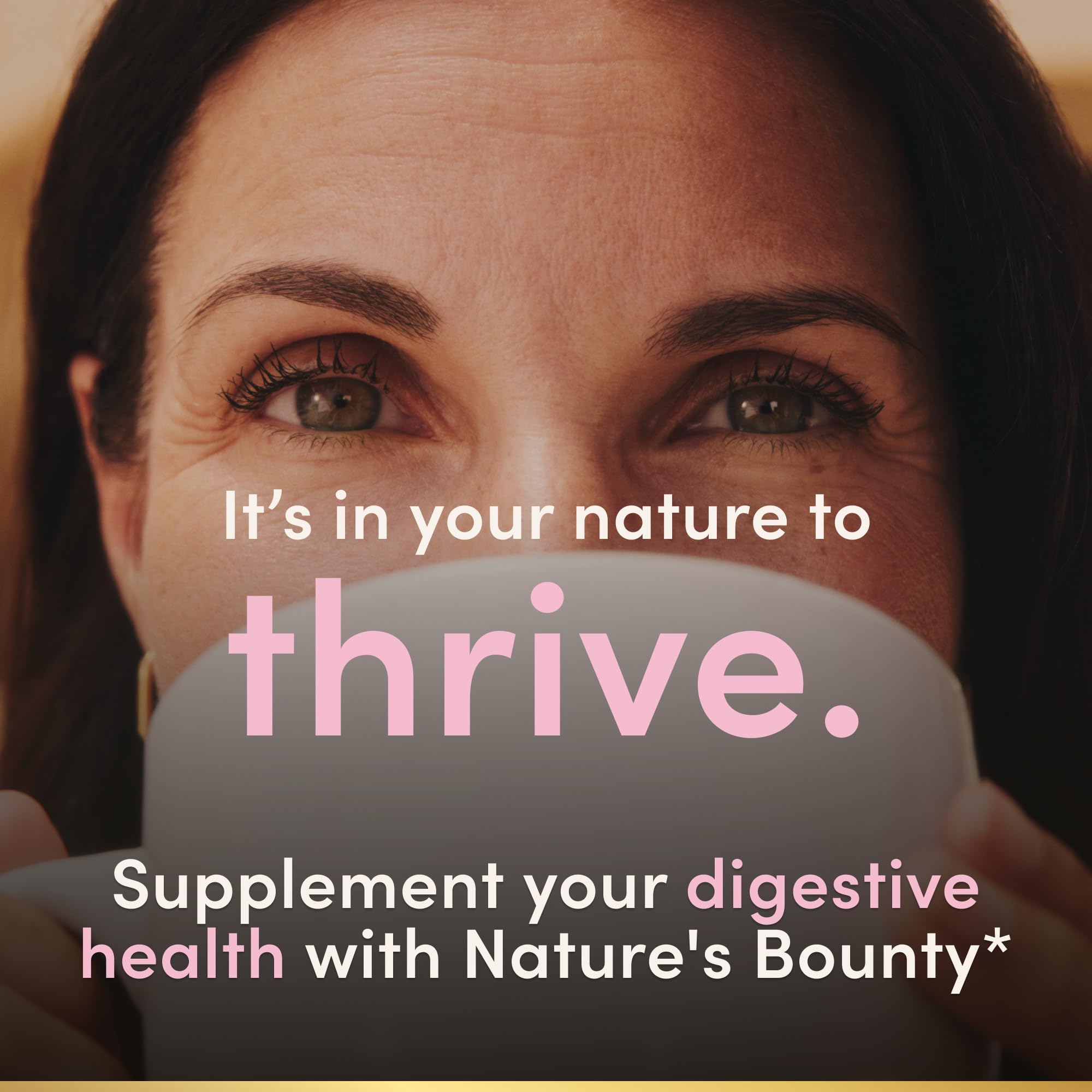 Nature's Bounty etiqueta con ingredientes y tecnología Bio-tract visible