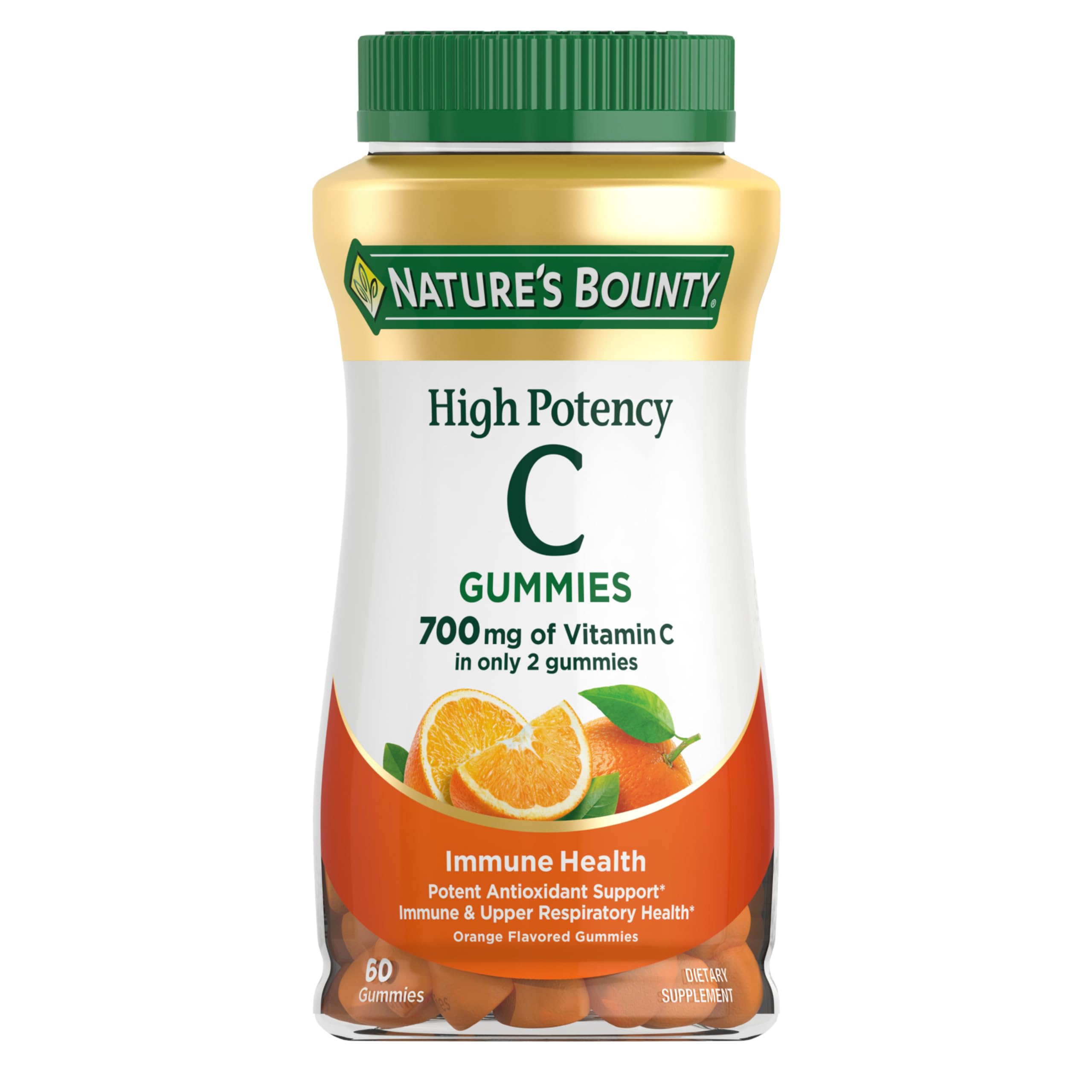 Nature's Bounty frasco delantero con etiqueta clara y confianza