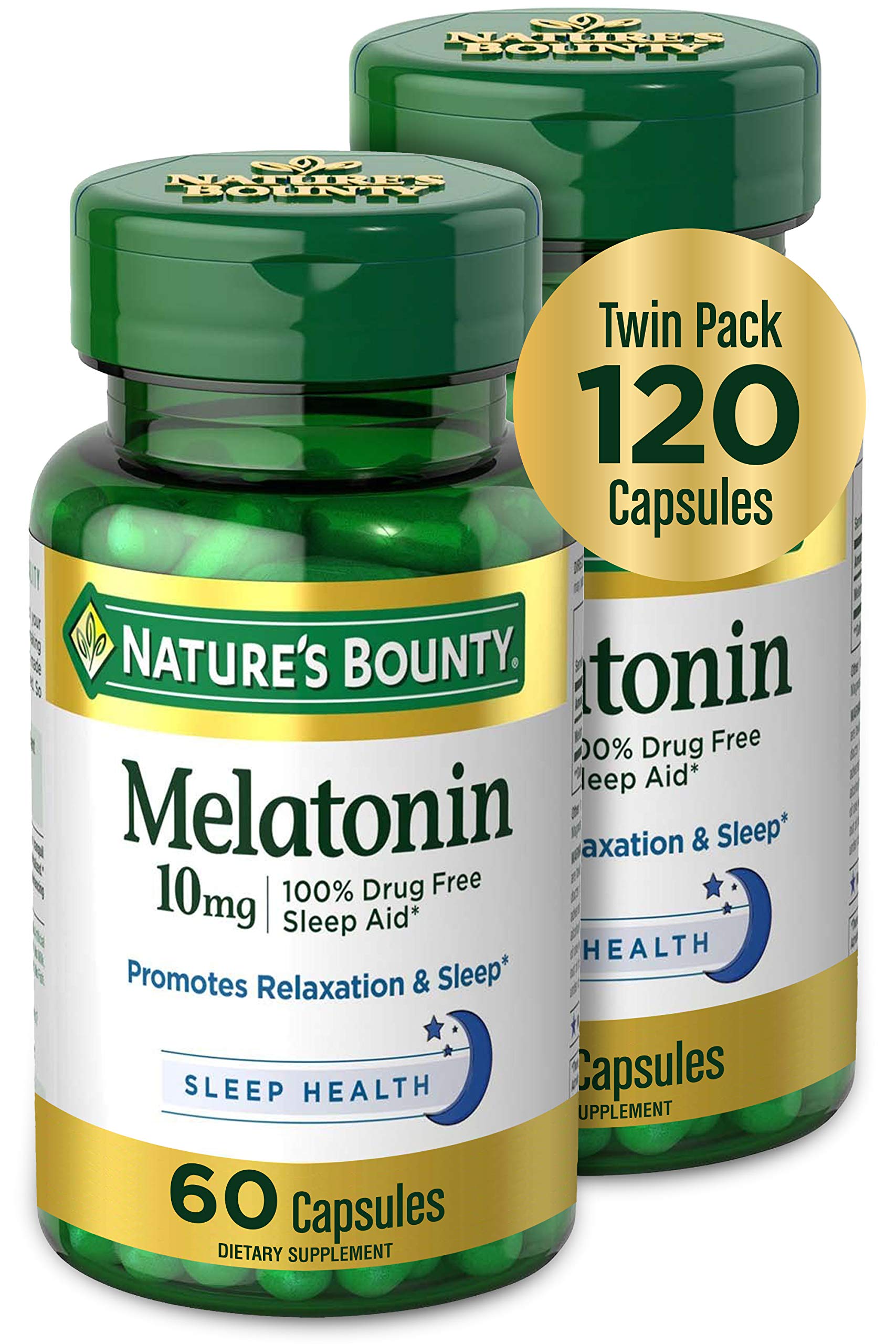 Nature's Bounty frasco frontal mostrando etiqueta y dosificación para comprar con confianza