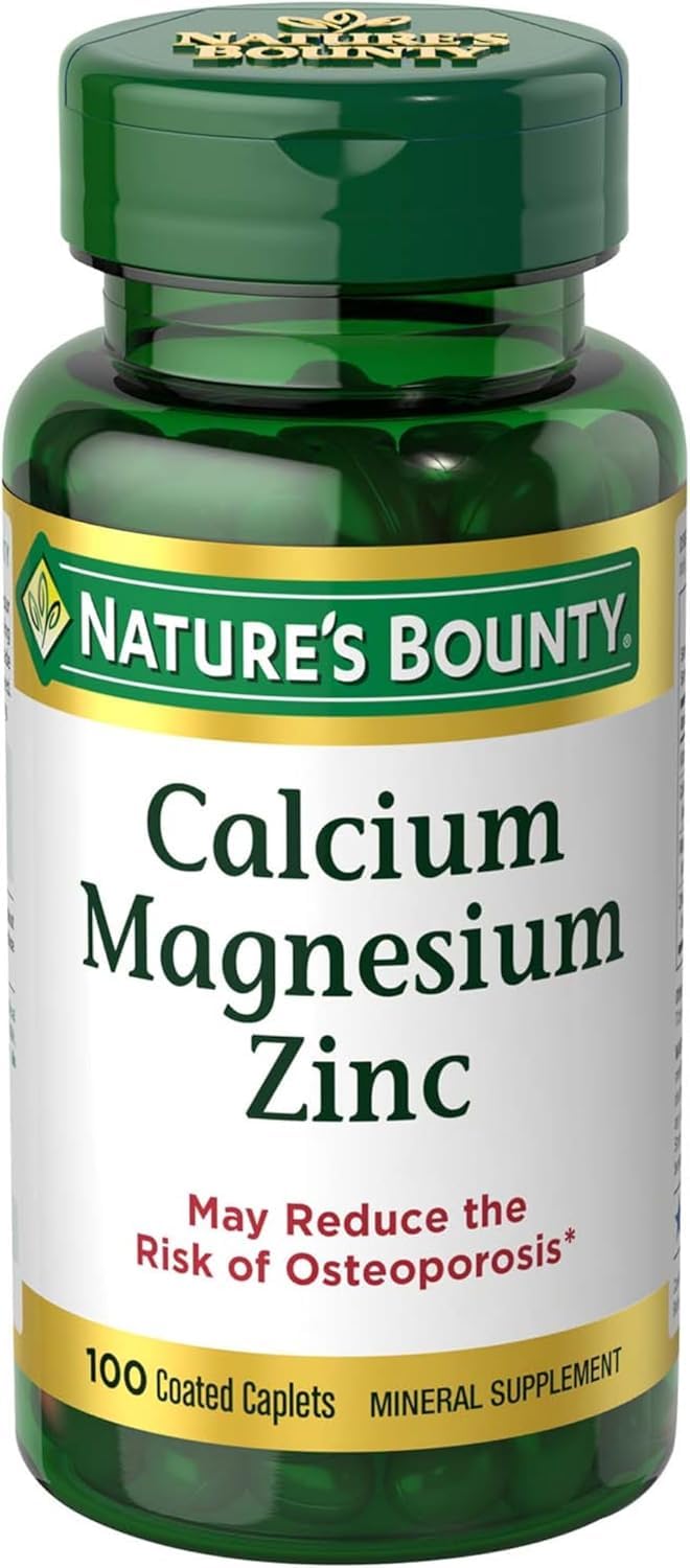Nature's Bounty frasco frontal mostrando 100 caplets y marca clara