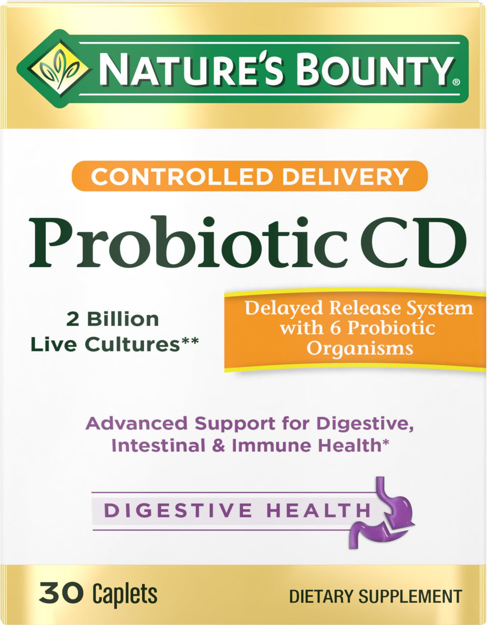 Nature's Bounty frente del empaque mostrando el producto y beneficios