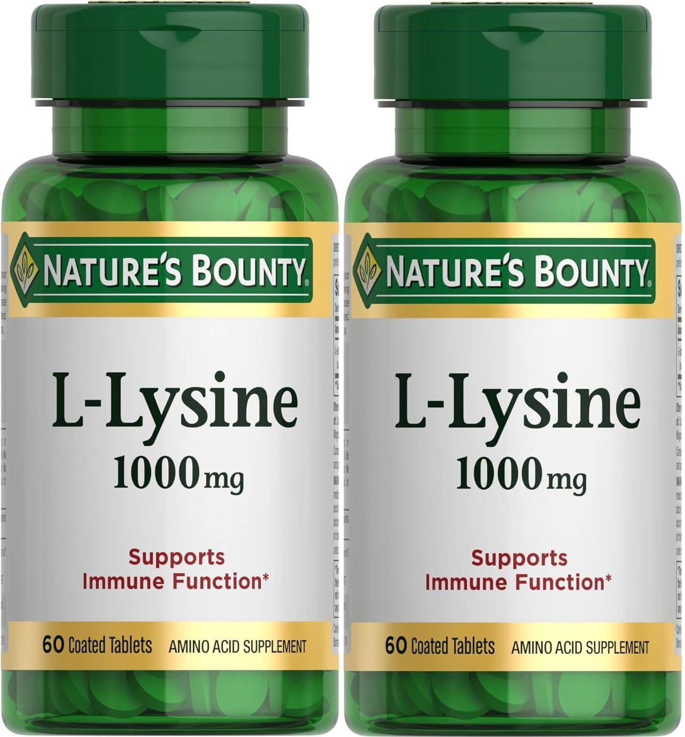 Nature's Bounty frente del envase con información y beneficio de almacenamiento