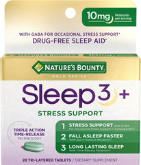 Nature's Bounty empaque frontal que muestra beneficio de sueño prolongado