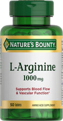 Nature's Bounty envase frontal mostrando 50 comprimidos y beneficios