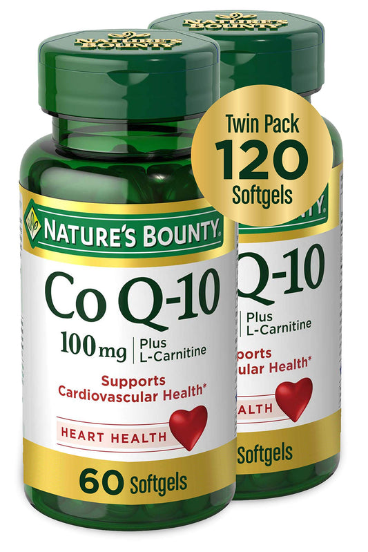 Nature's Bounty frasco frontal con etiqueta clara y beneficios visibles
