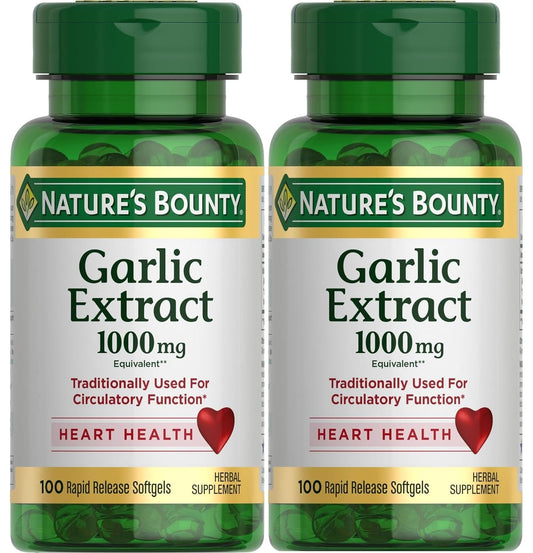 Nature's Bounty vista frontal del envase mostrando beneficios y cantidad