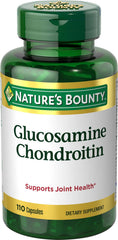 Nature's Bounty frasco frontal mostrando etiqueta y beneficio articular