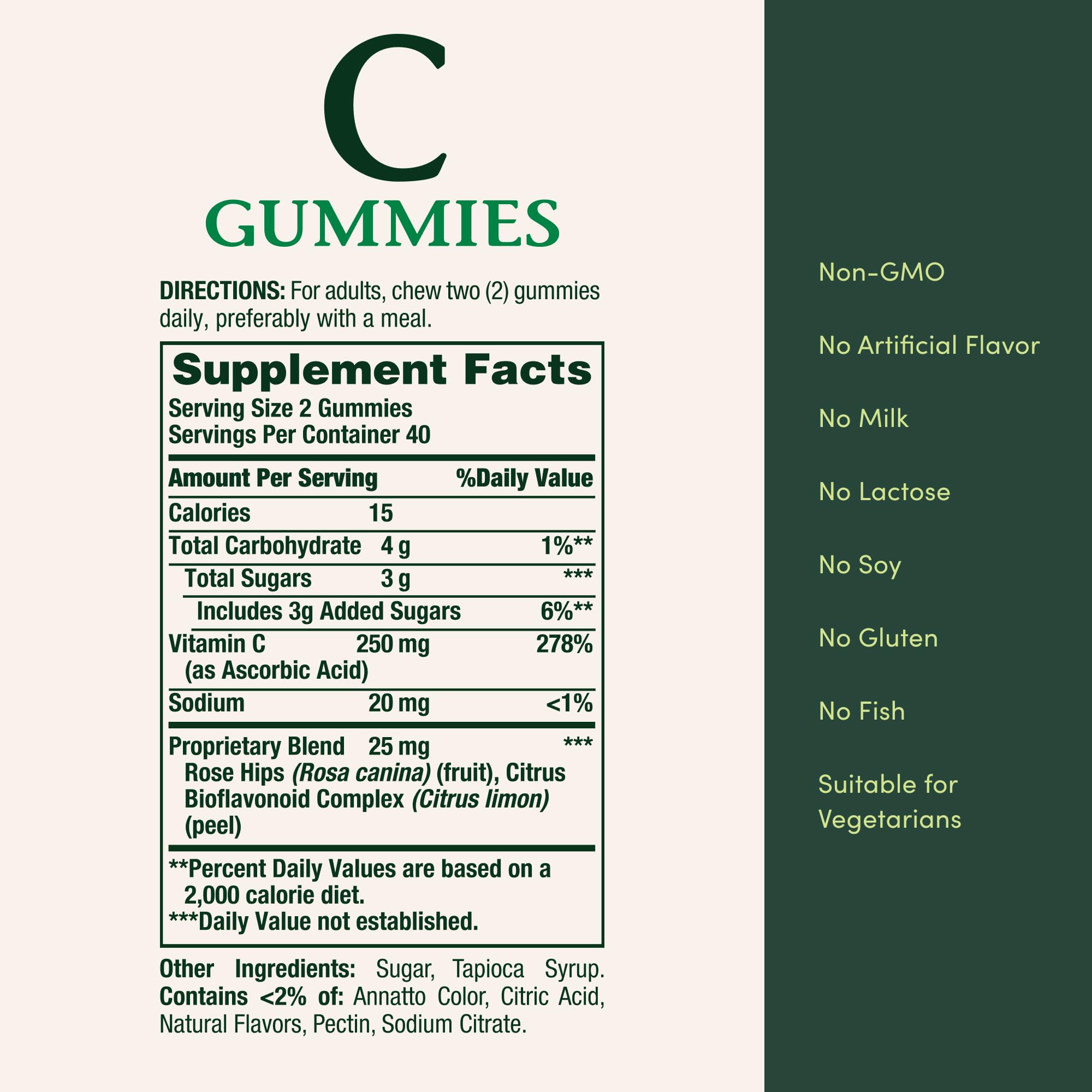 Nature's Bounty gominolas en taza para servir y planificar dosis semanales
