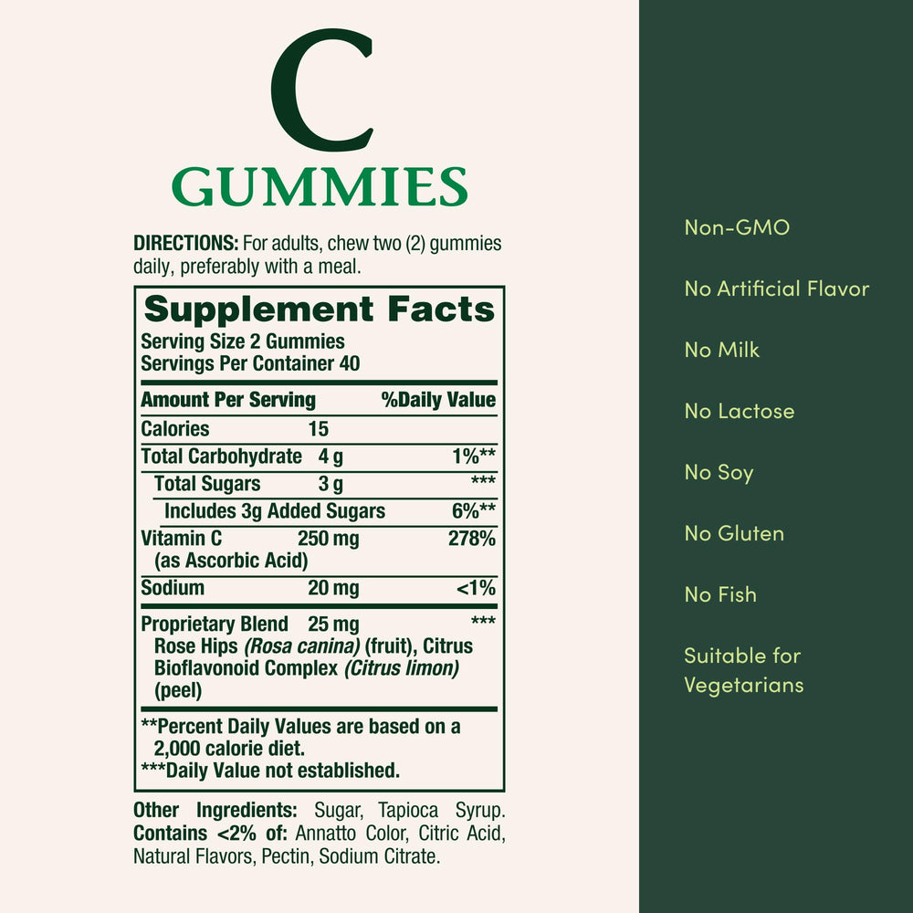 Nature's Bounty gominolas en taza para servir y planificar dosis semanales