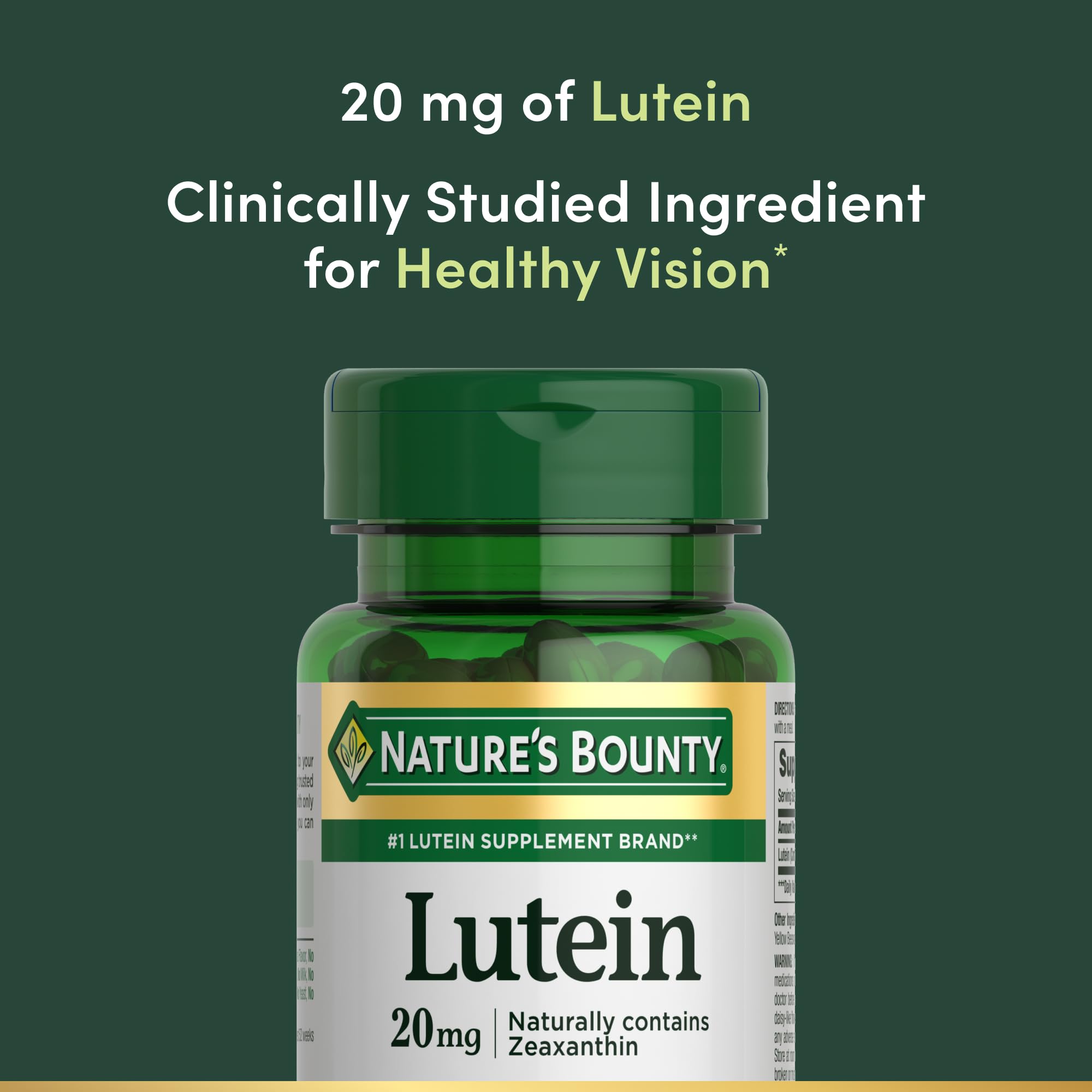Nature's Bounty envase abierto con softgels listos para uso diario