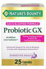 Nature's Bounty bote frontal mostrando cápsulas y beneficio digestivo