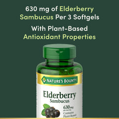 Nature's Bounty primer plano de softgel que muestra textura y fácil ingestión