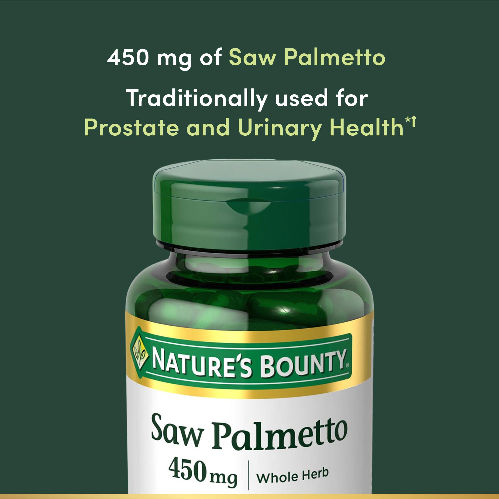 Nature's Bounty etiqueta con información nutricional y beneficios claros