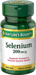 Nature's Bounty botella frontal mostrando 100 tabletas y beneficios
