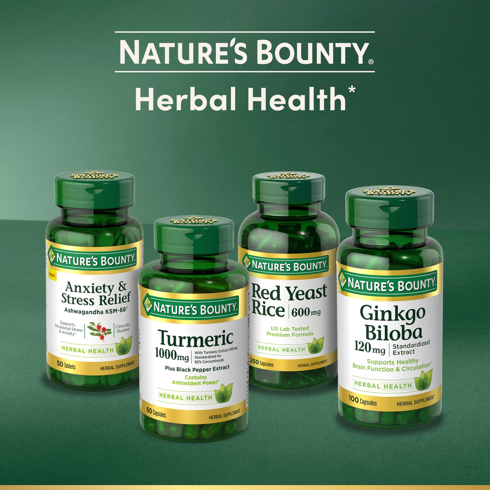 Nature's Bounty suplemento en entorno de cocina como parte de rutina diaria