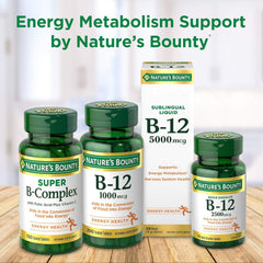 Nature's Bounty etiqueta del frasco con información de dosis y sabor cereza