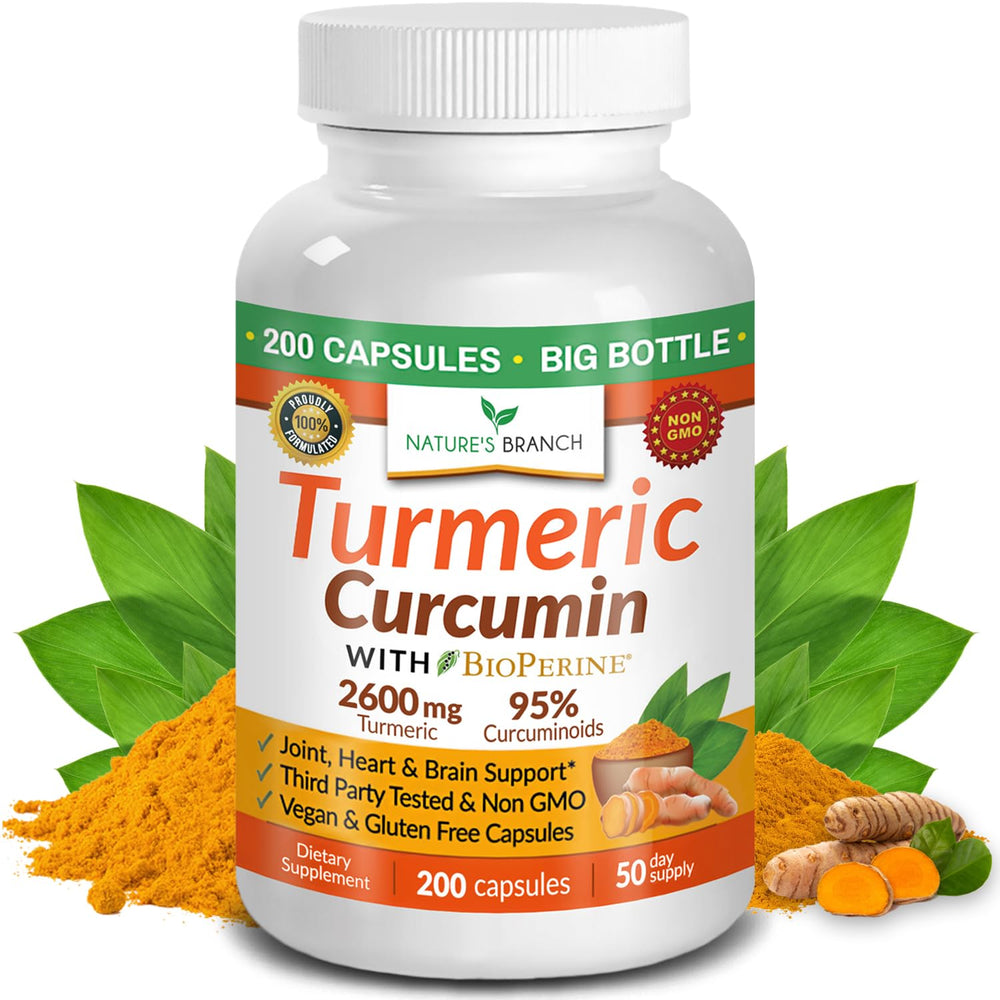 NATURE'S BRANCH envase frontal destacando fórmula 2600mg y beneficios