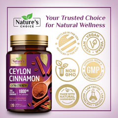 Nature's Choice etiqueta con sello orgánico indicando certificación y confianza