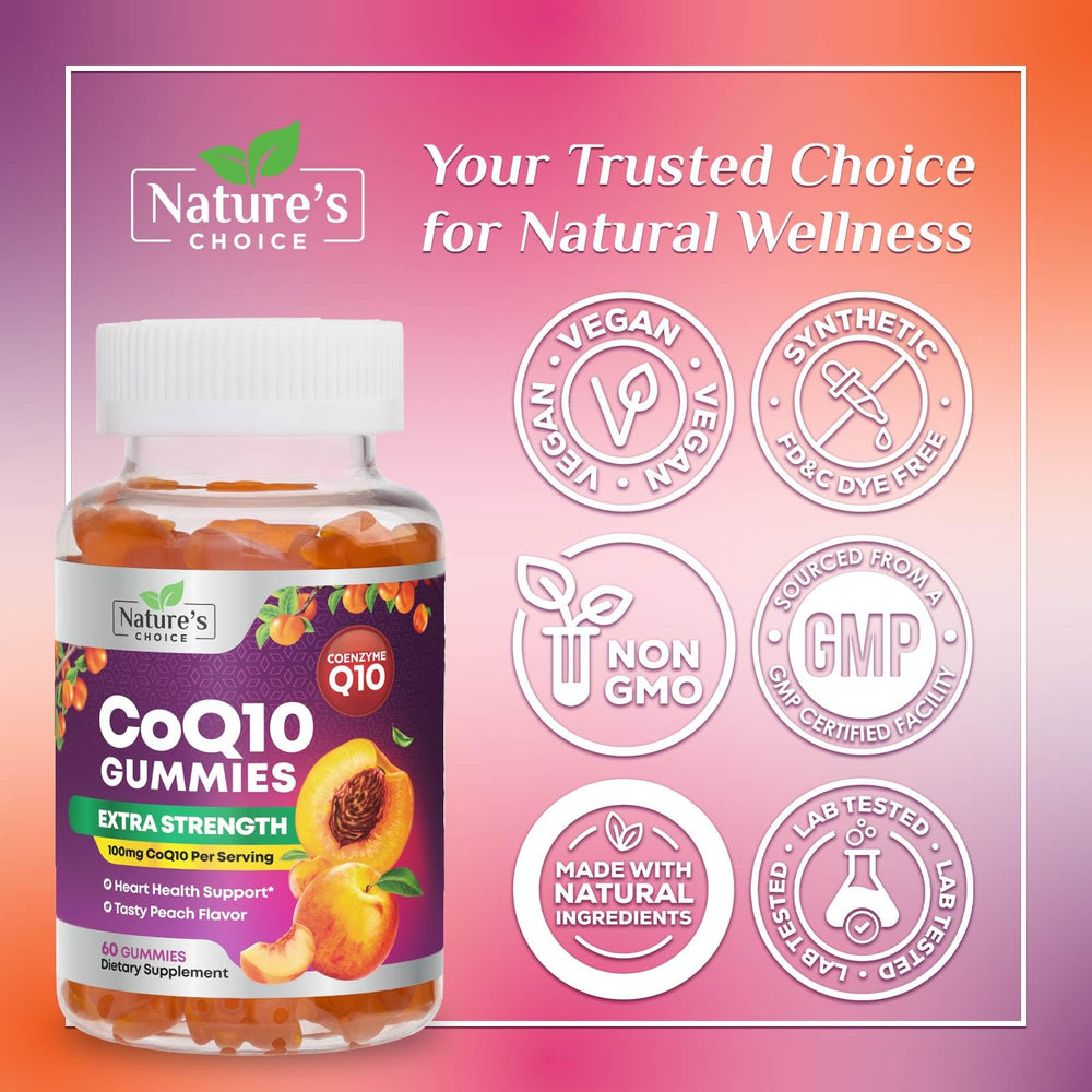 Nature's Choice etiqueta nutricional legible con información de 100 mg