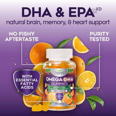 Nature's Choice etiqueta con lista de ingredientes DHA y EPA para transparencia nutricional