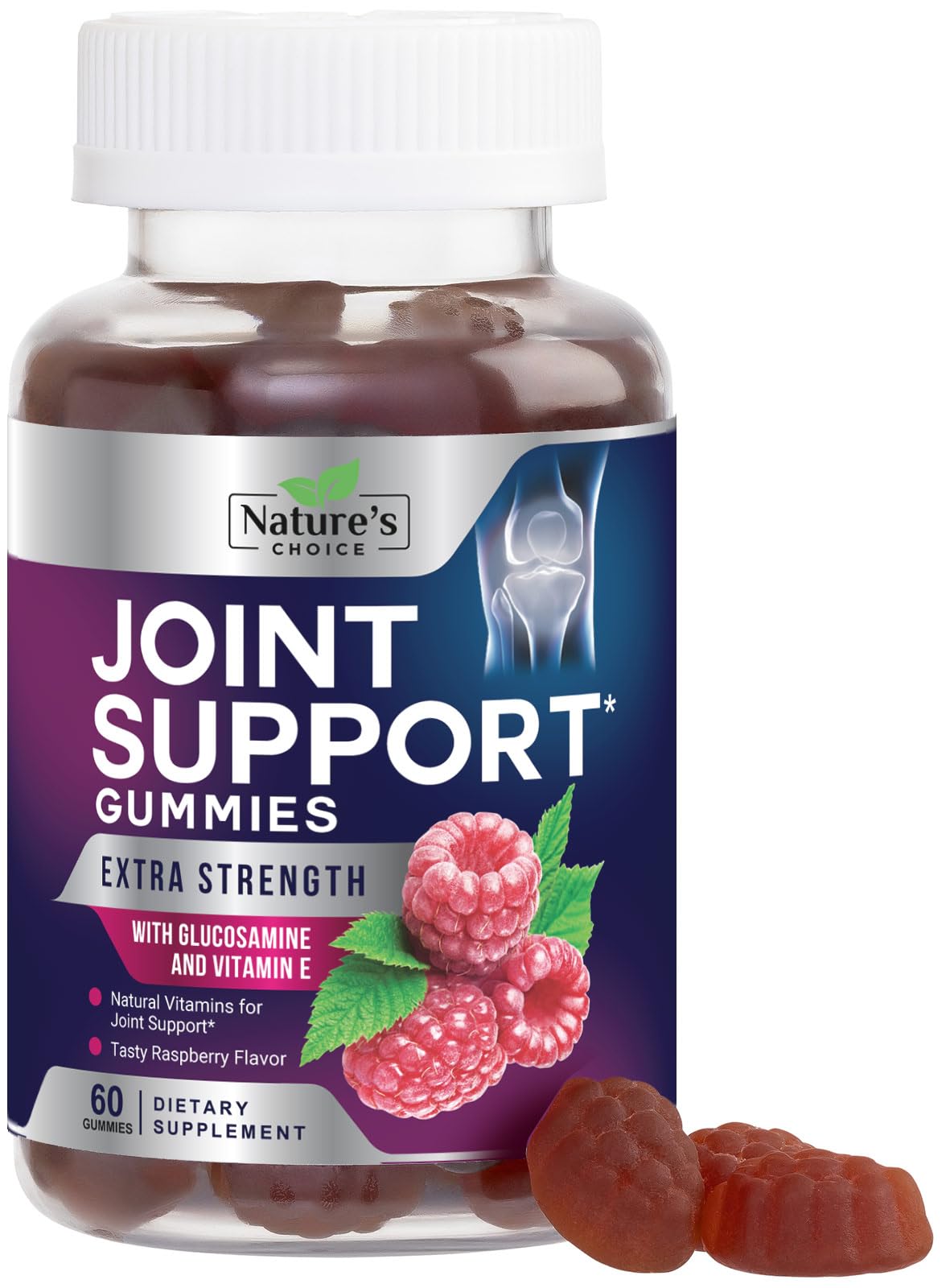Nature's Choice empaque frontal mostrando 60 gomitas y marca