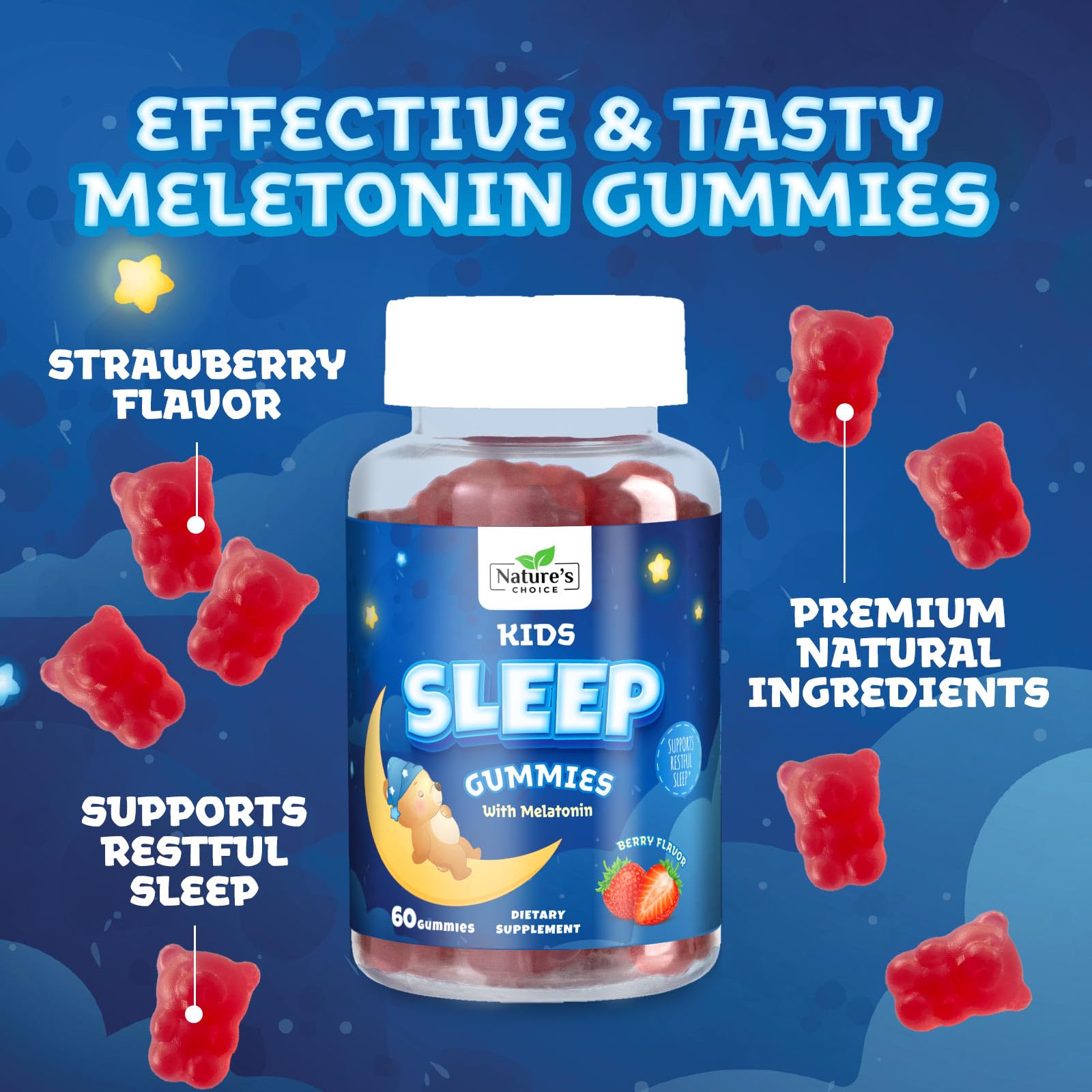 Nature's Choice ingredientes naturales berry, sabor atractivo y puro