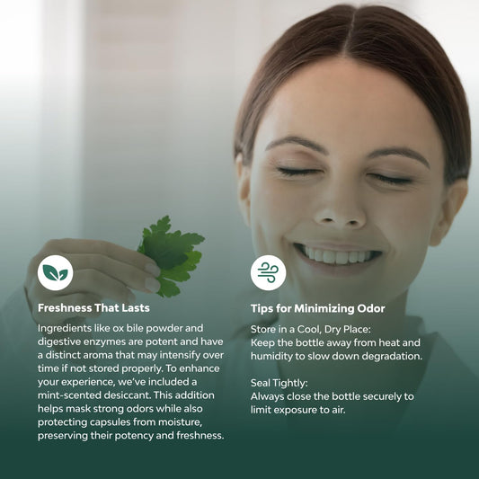 Natures Craft cápsulas en mano para facilidad de uso diario