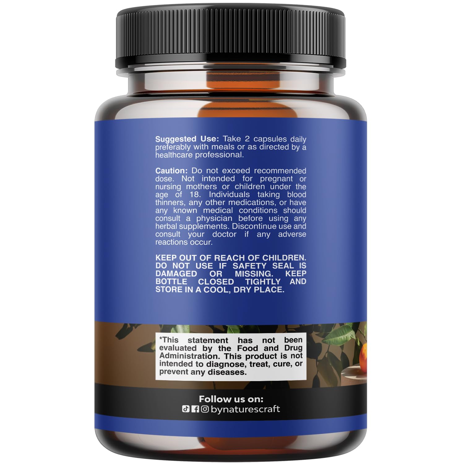 Natures Craft detalle de Citrus aurantium mostrando origen natural
