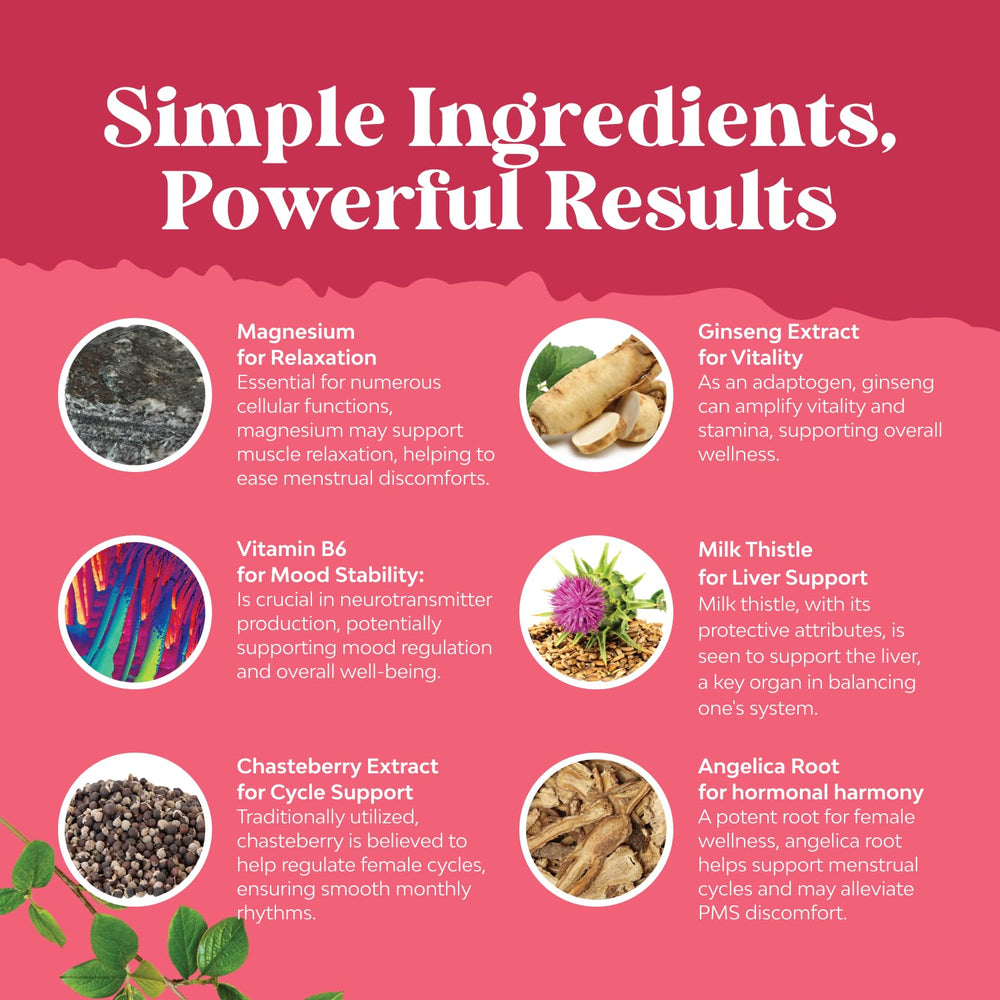 Natures Craft etiqueta de ingredientes que destaca extractos botánicos y vitaminas