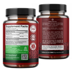 Natures Craft etiqueta nutricional legible con dosis y advertencias