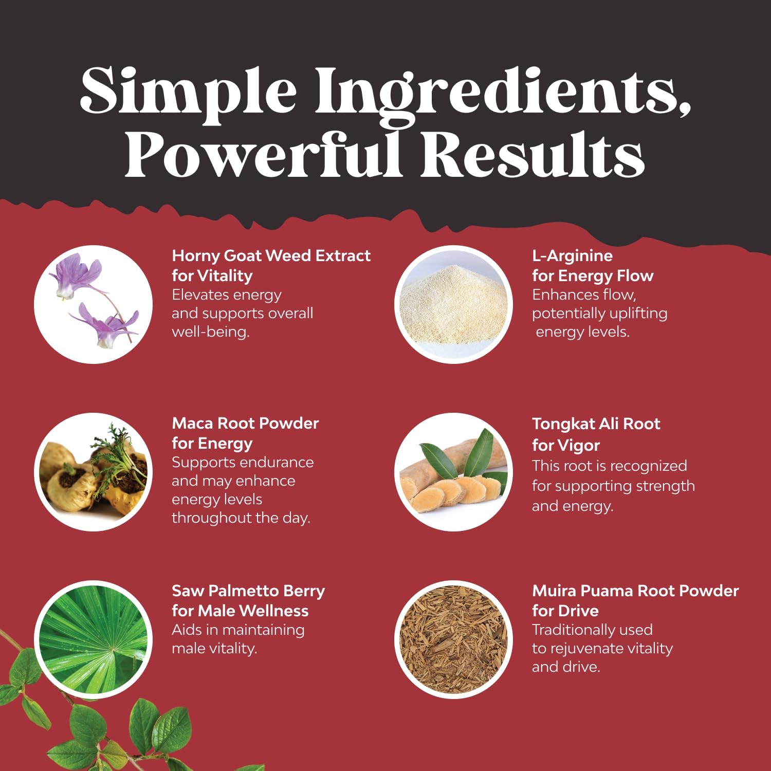 Natures Craft etiqueta con lista de ingredientes y dosificación clara