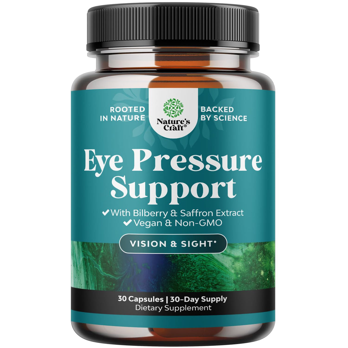 Natures Craft frasco frontal mostrando la etiqueta y beneficios visuales