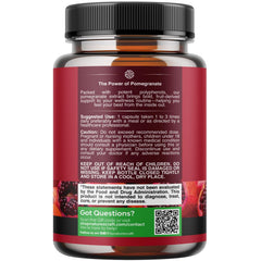 Natures Craft granadas frescas cerca del producto para resaltar origen natural