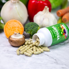 Nature's Evergreen frasco junto a desayuno sugiere conveniencia diaria