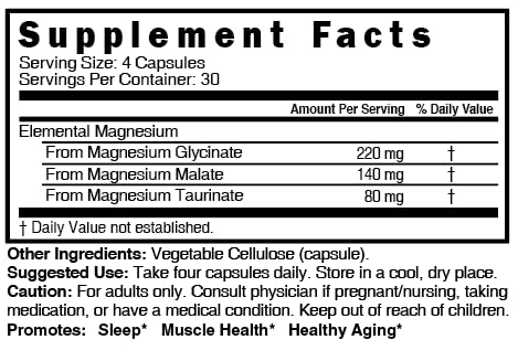 Nature's Fusions etiqueta nutricional legible para verificar dosis