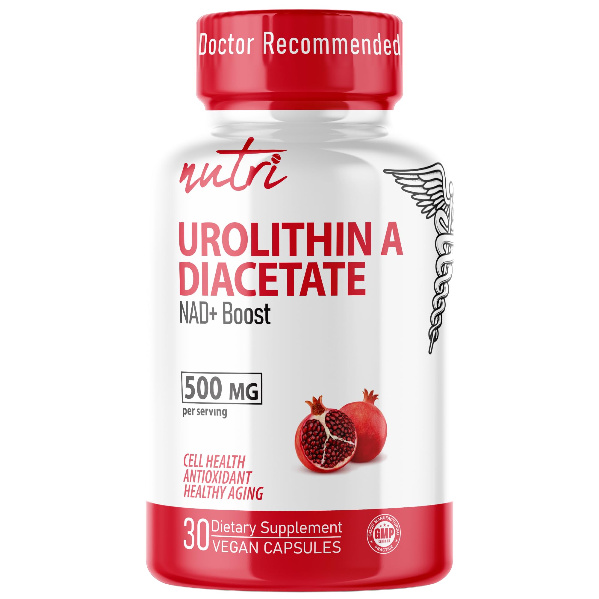 Nature's Fusions frasco delantero mostrando 30 cápsulas y etiqueta clara, confianza en calidad