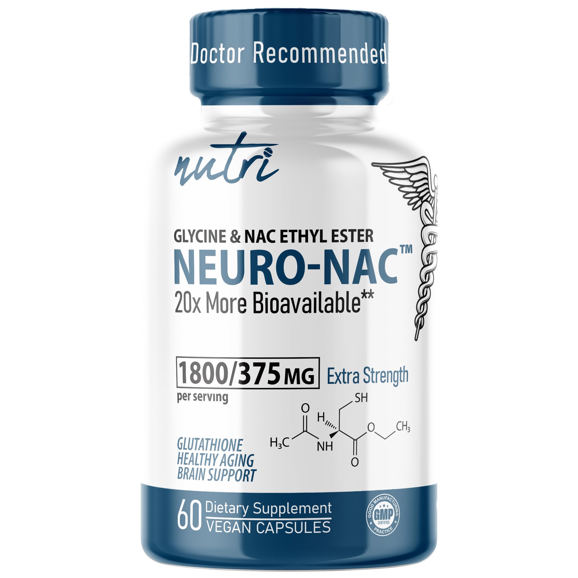 Nature's Fusions frasco frontal mostrando el suplemento y dosis clara