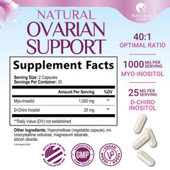 Nature's Glow cápsulas extendidas mostrando tamaño práctico y dosificación
