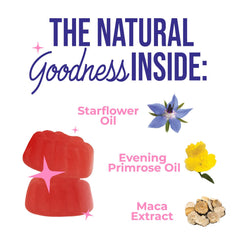 Nature's Glow etiqueta legible con lista de ingredientes y garantía de calidad
