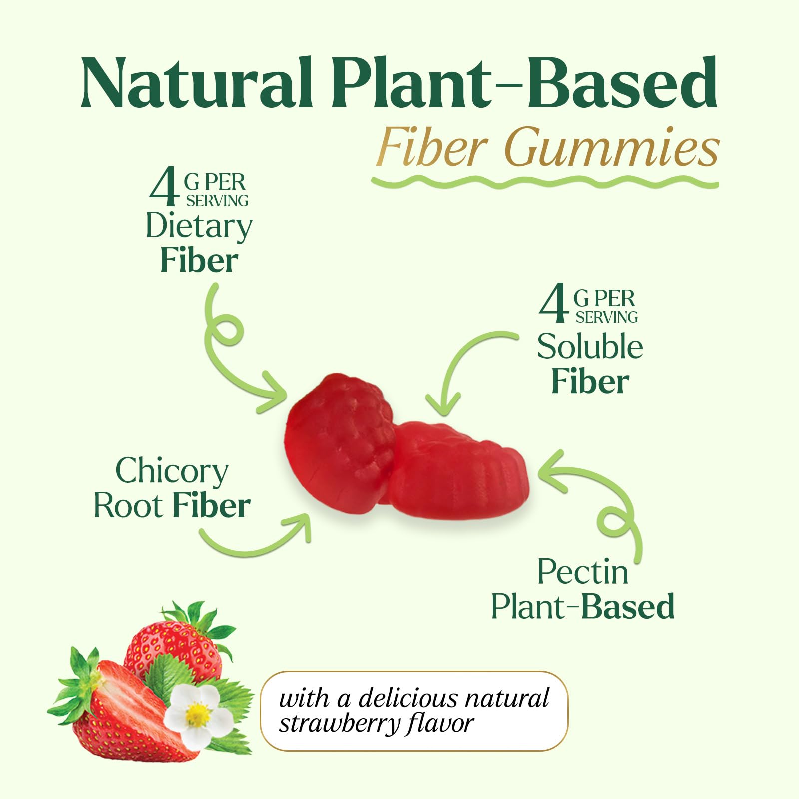 Nature's Gummies tarro abierto con gominolas, facilita el consumo diario